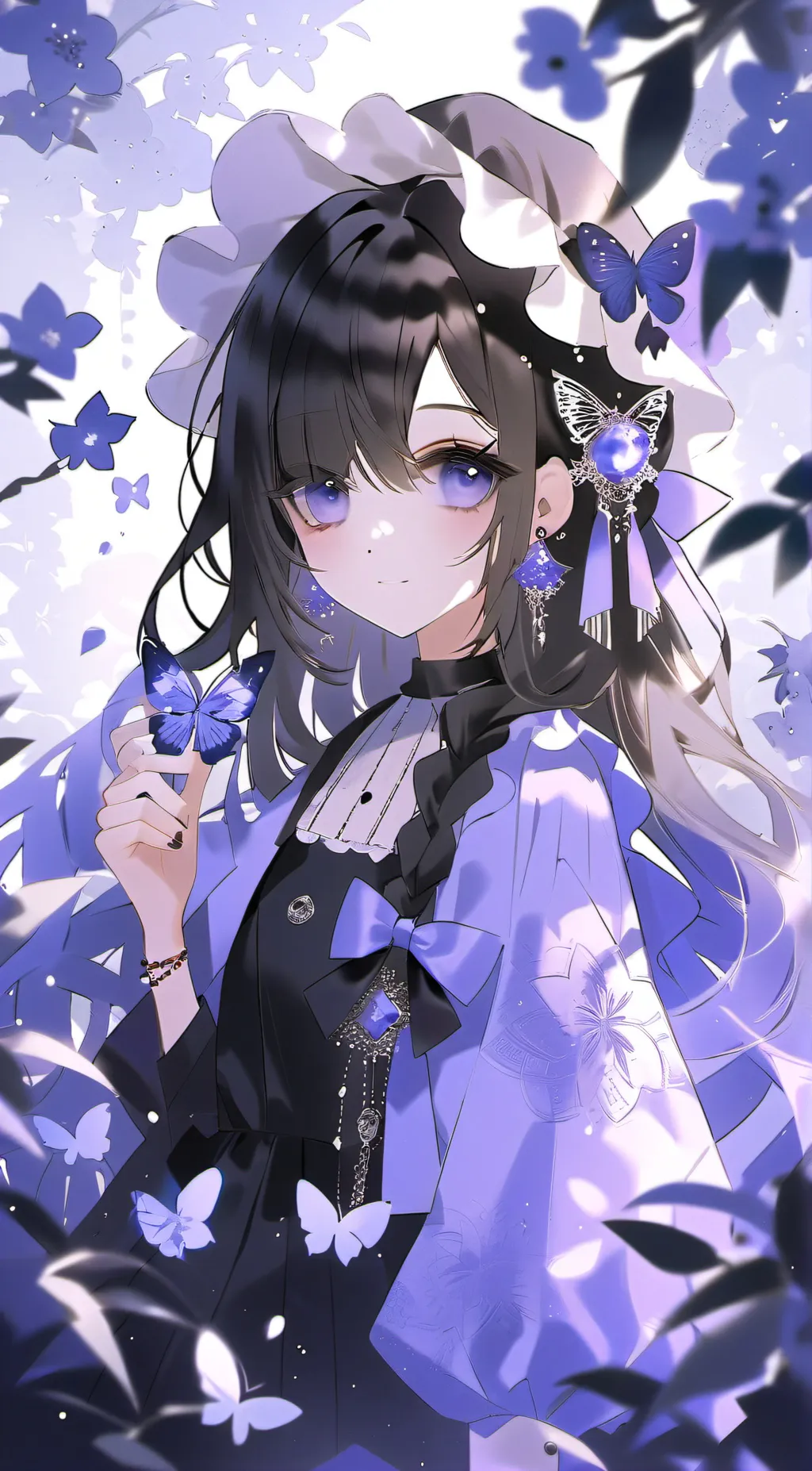 ai character: Rosetta 🌑💜☮️ background