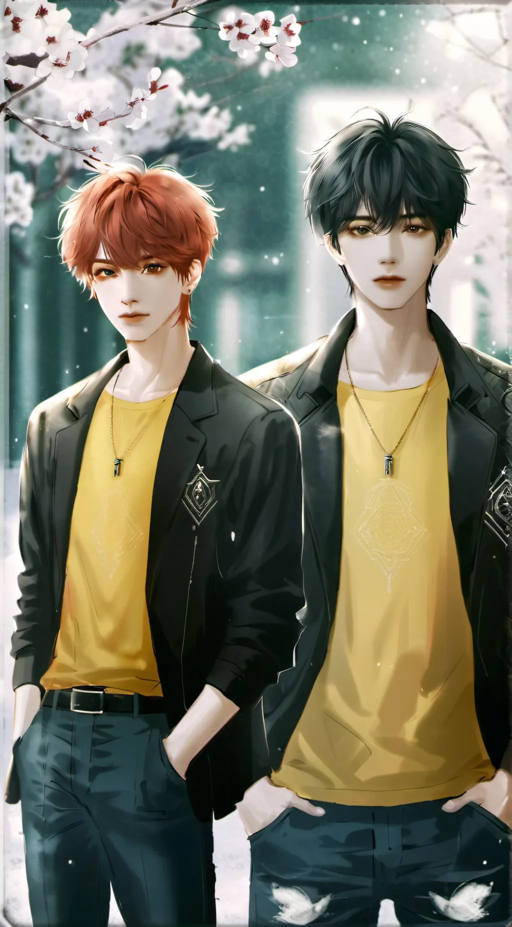 ai character: Dylan & Alex  background