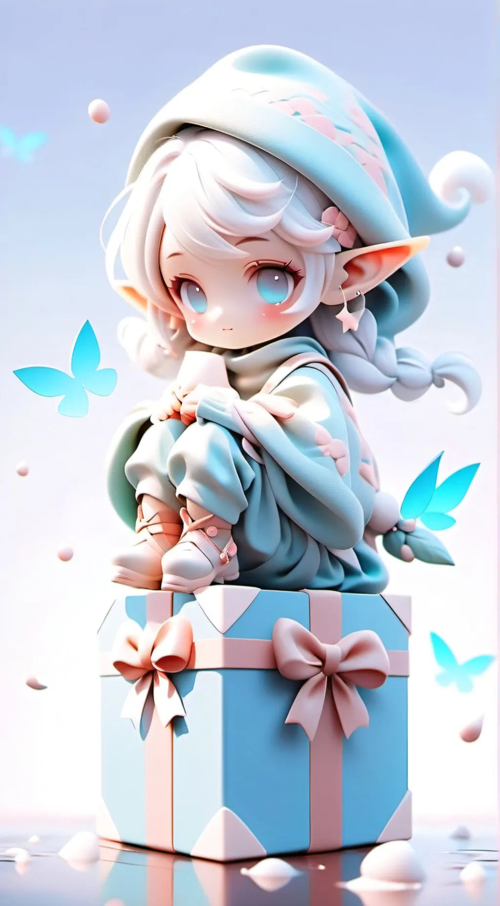 ai character: Baby elf  background