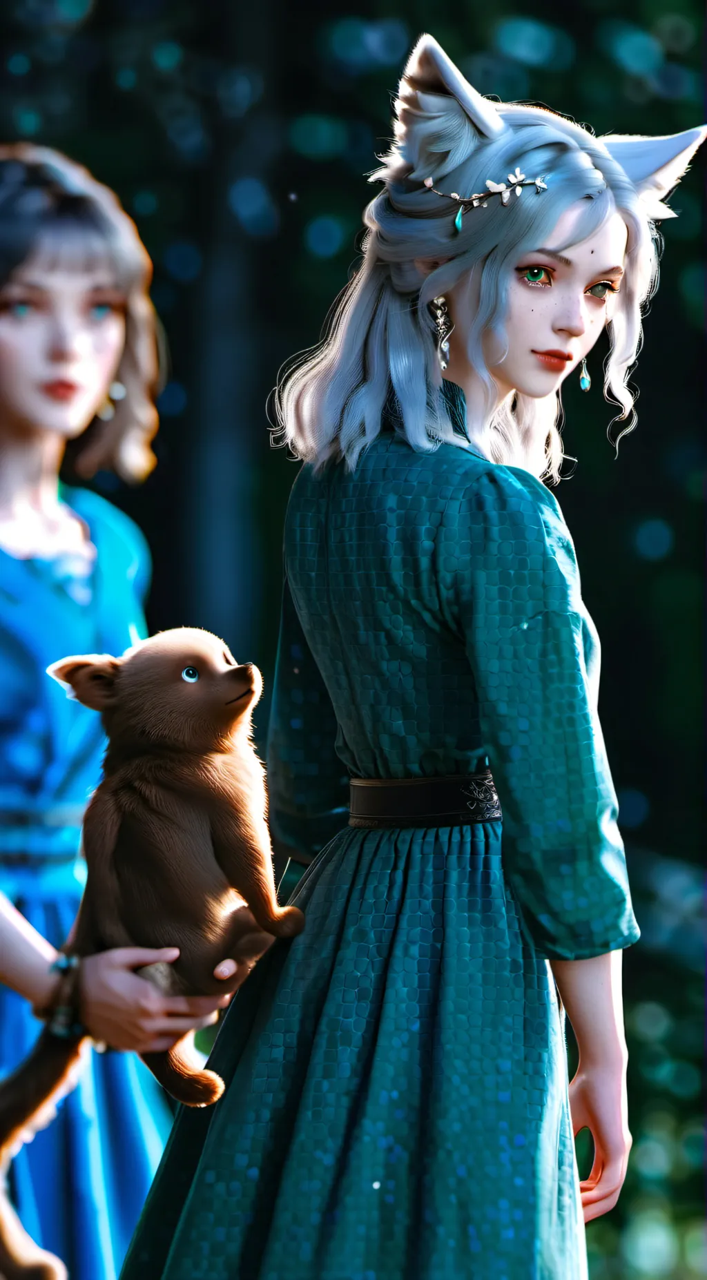 ai character: Tickle cat background