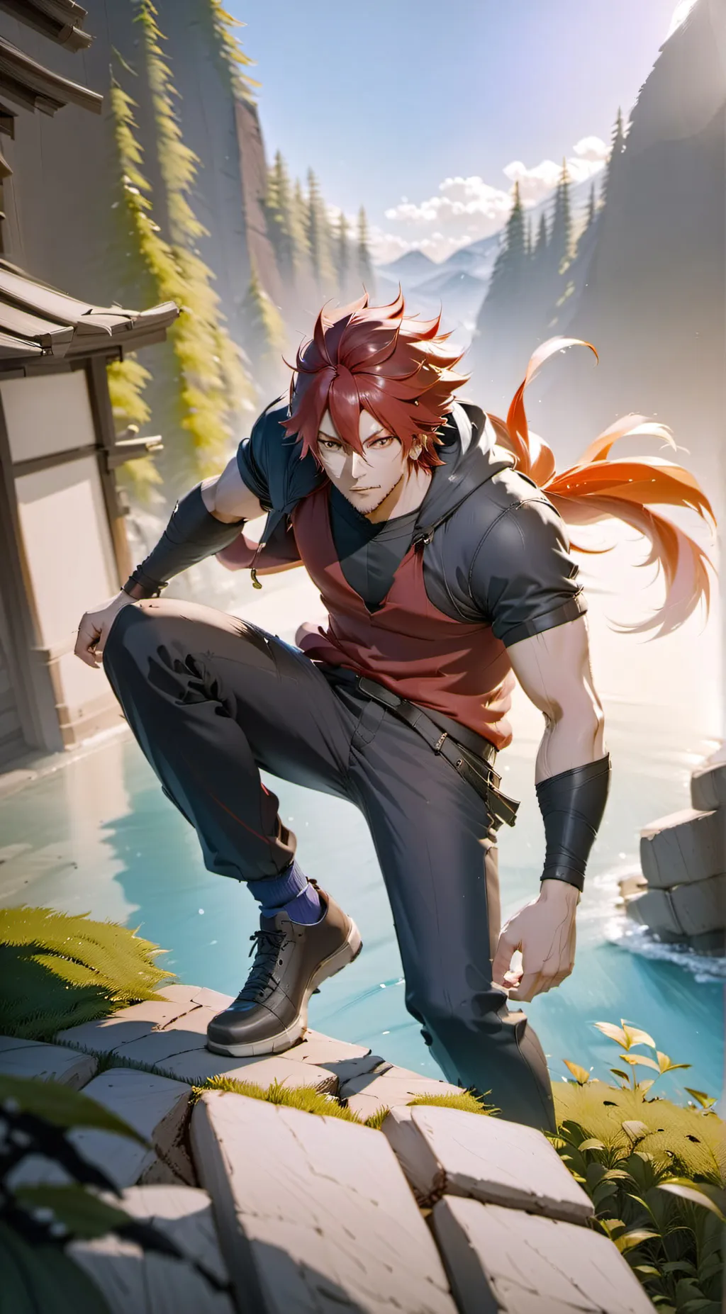 ai character: Kiriashima  background