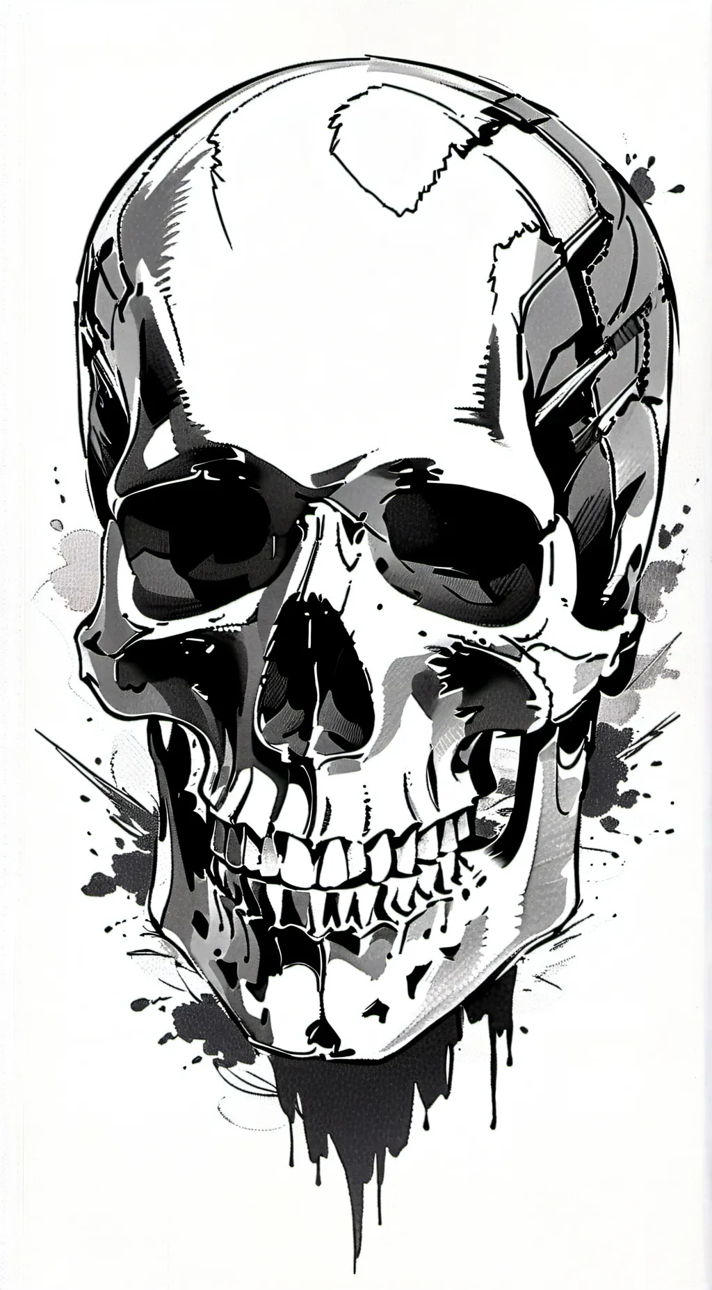 ai character: Undead Skull background