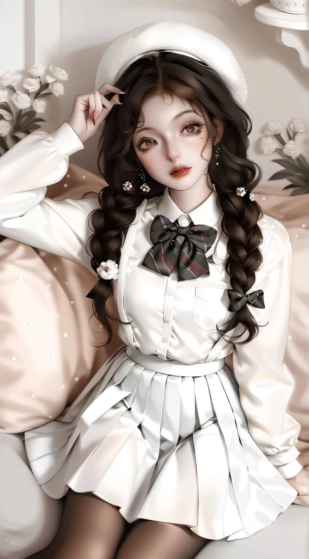 ai character: Claire  background