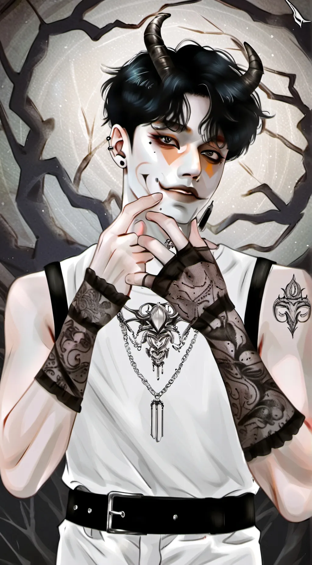 ai character: Spruce background