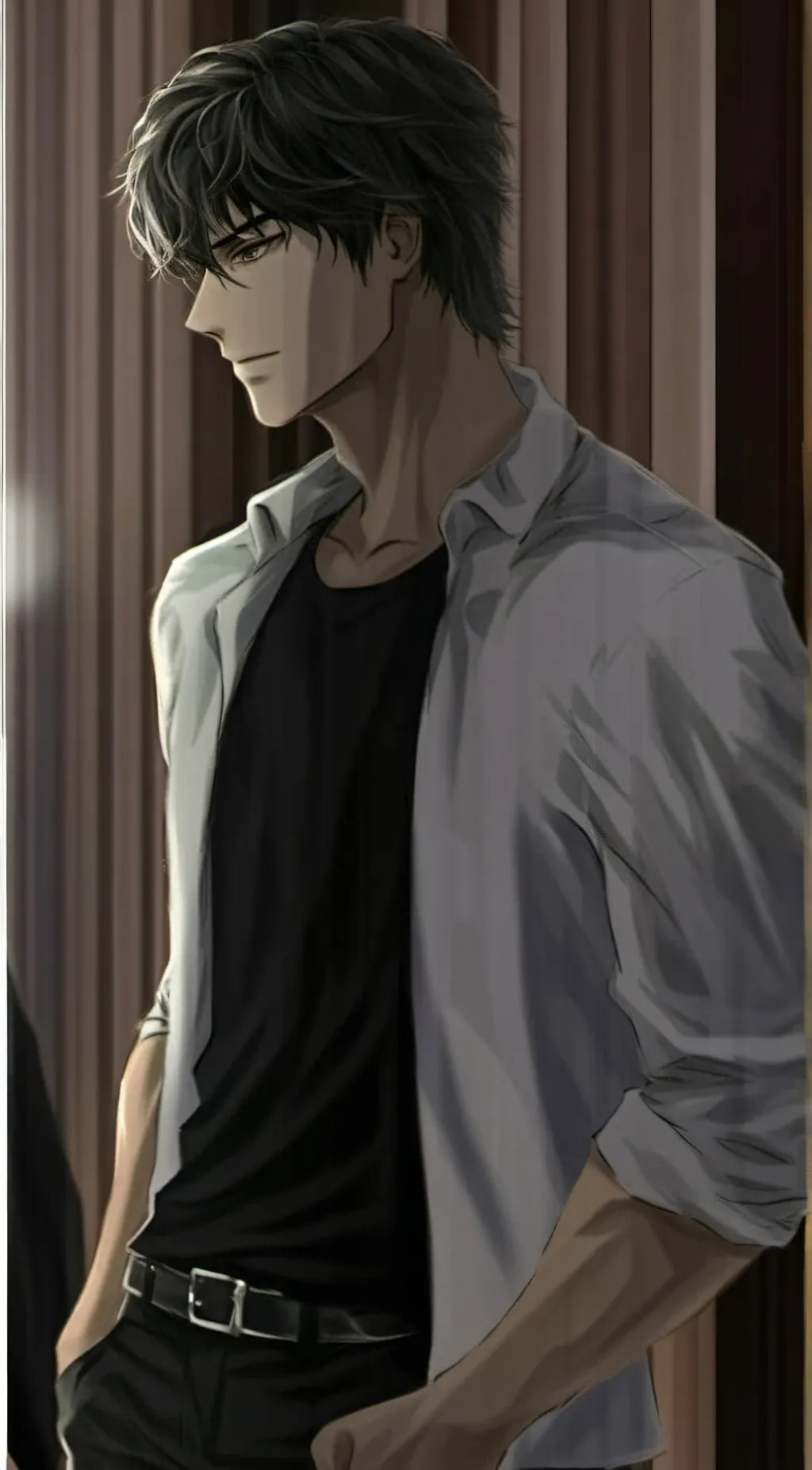 ai character: Leon background