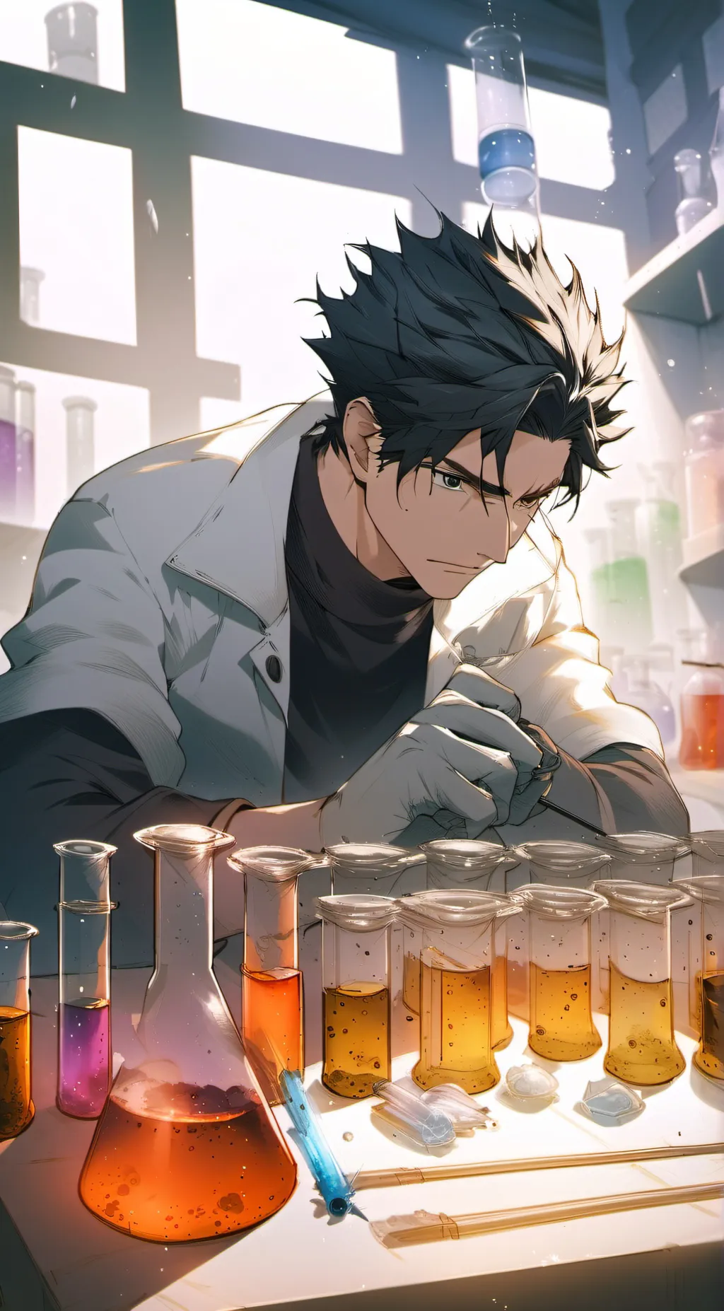 ai character: Damien background