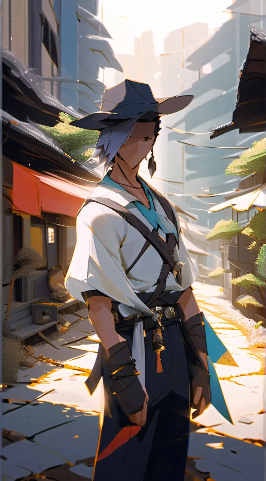 ai character: iron mask background