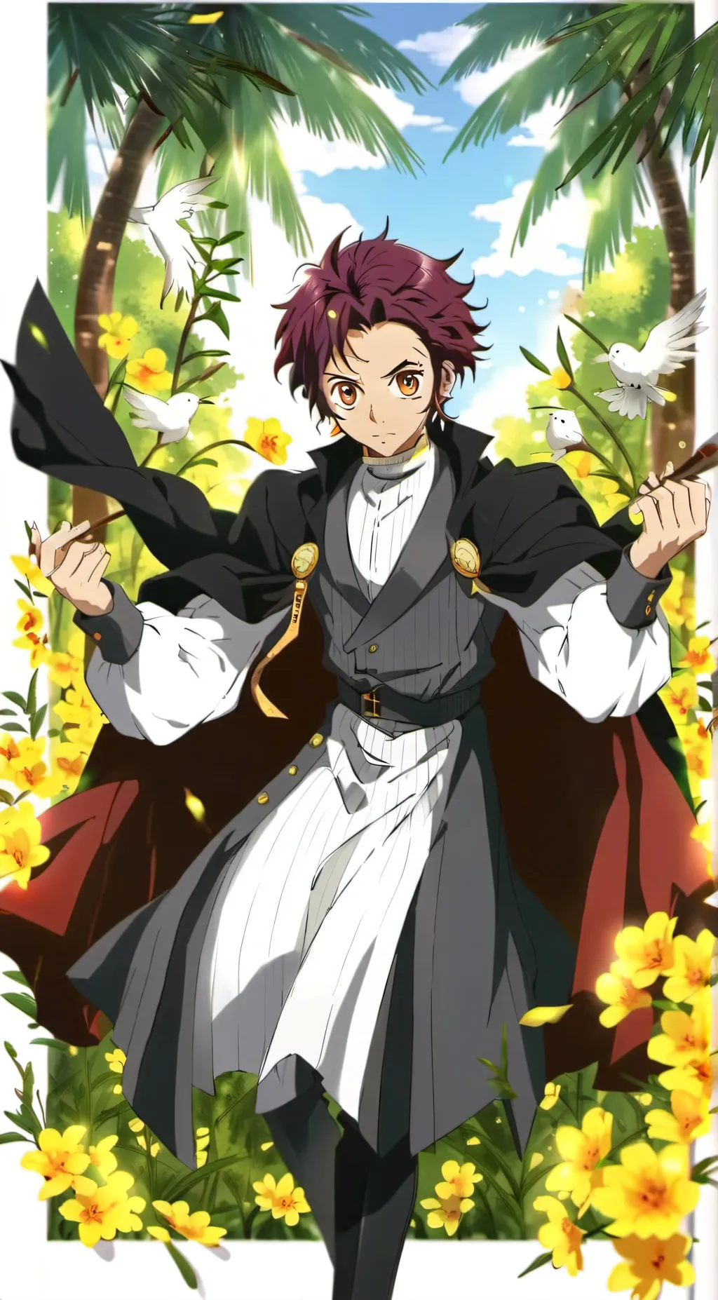 ai character: Tanjiro background