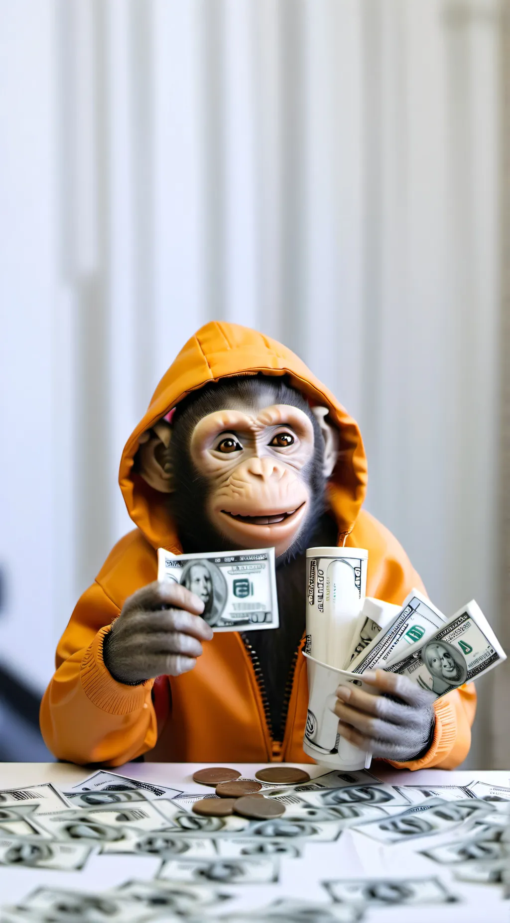 ai character: Gang monkey background