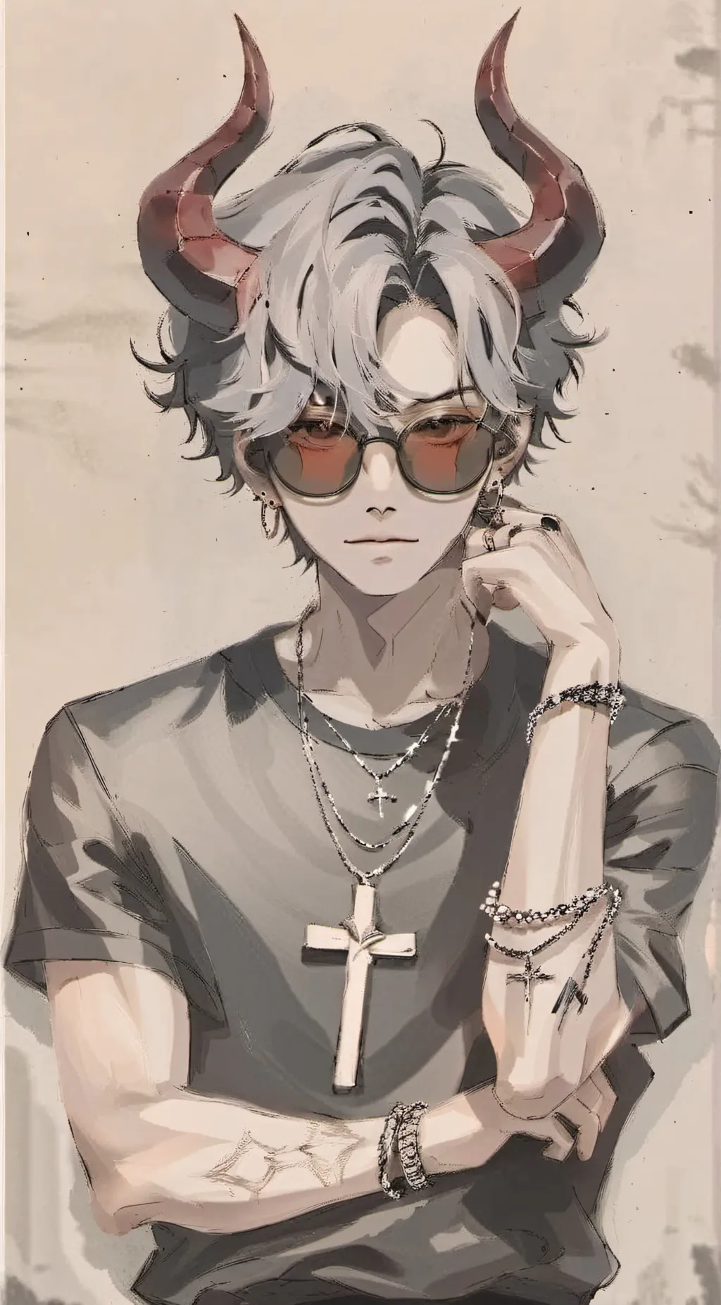 ai character: Damian  background