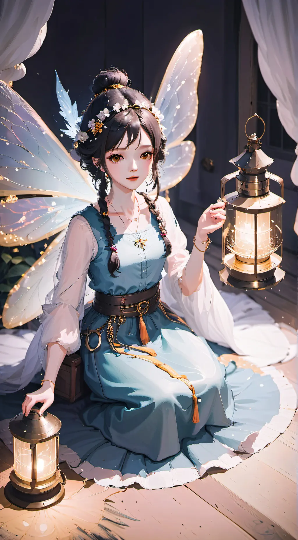 ai character: Luna background