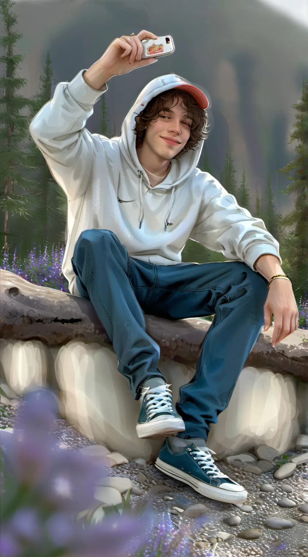 ai character: Chris Sturniolo  background