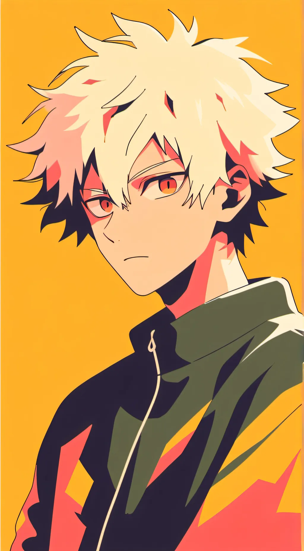 ai character: bakugo  background