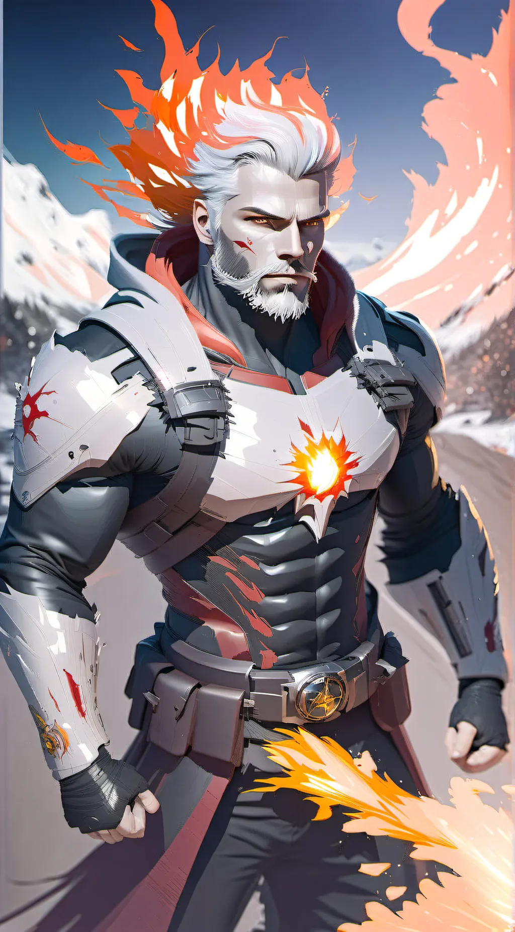 ai character: heatblast  background