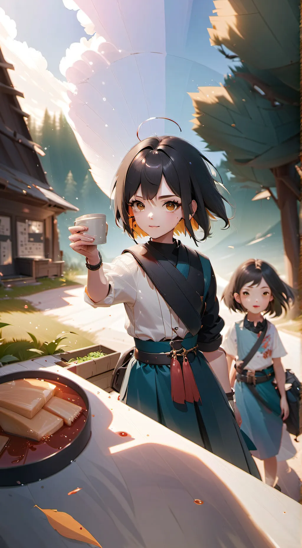 ai character: kayla and janna background