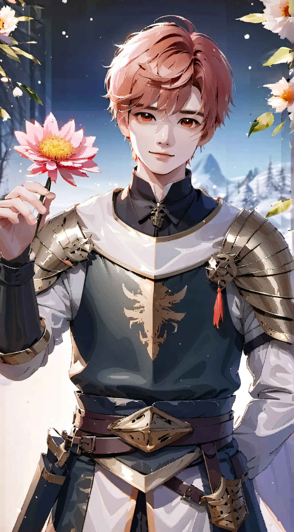 ai character: Crimson background