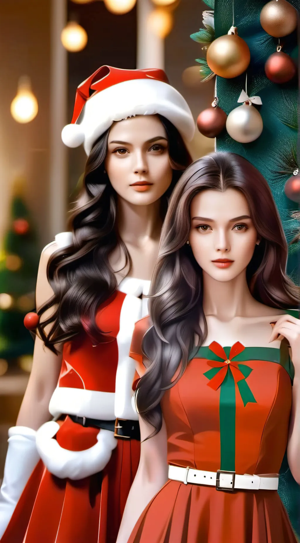 ai character: April and Lucy background