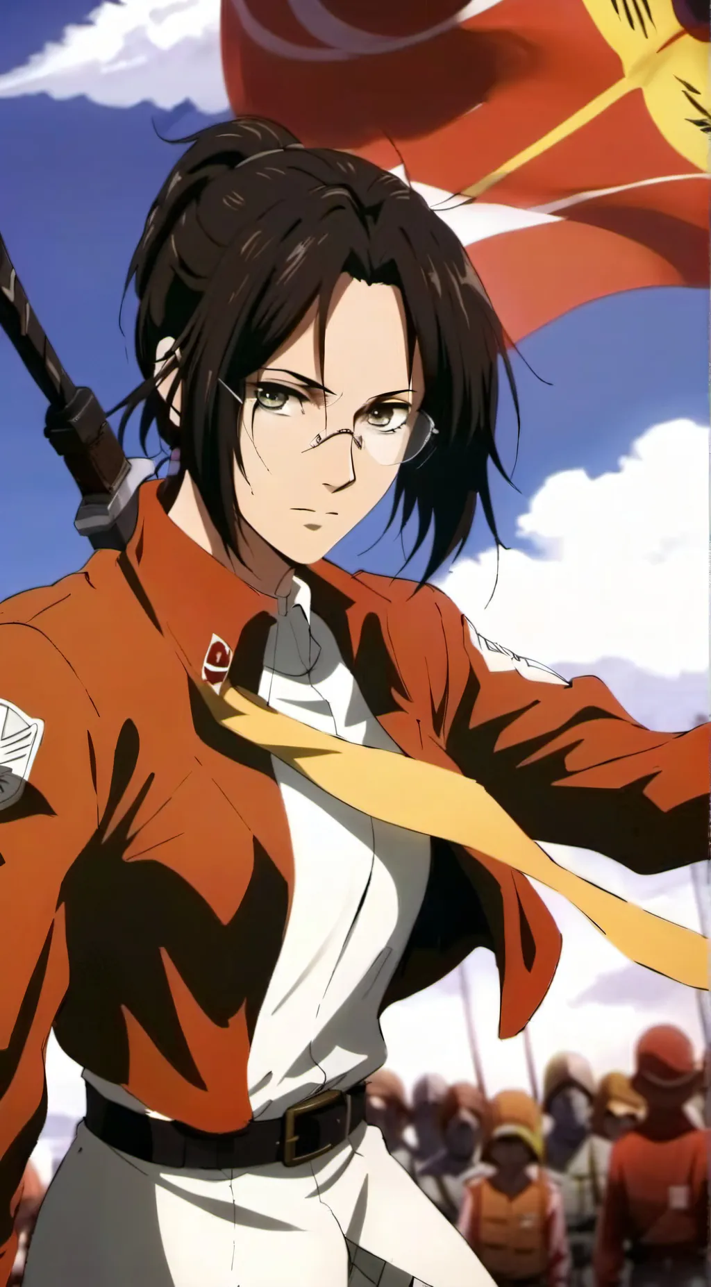 ai character: Hange Zoë background