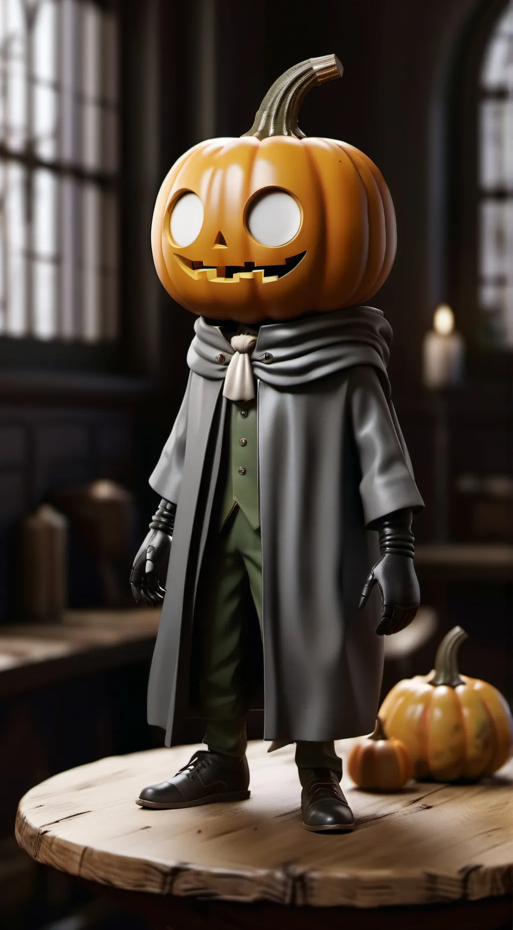 ai character: PUMPKIN background