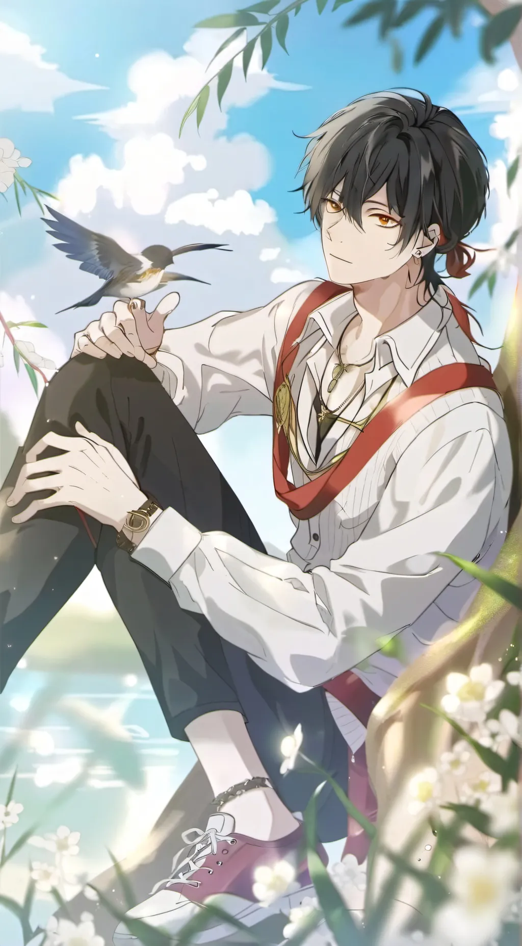 ai character: Leo background