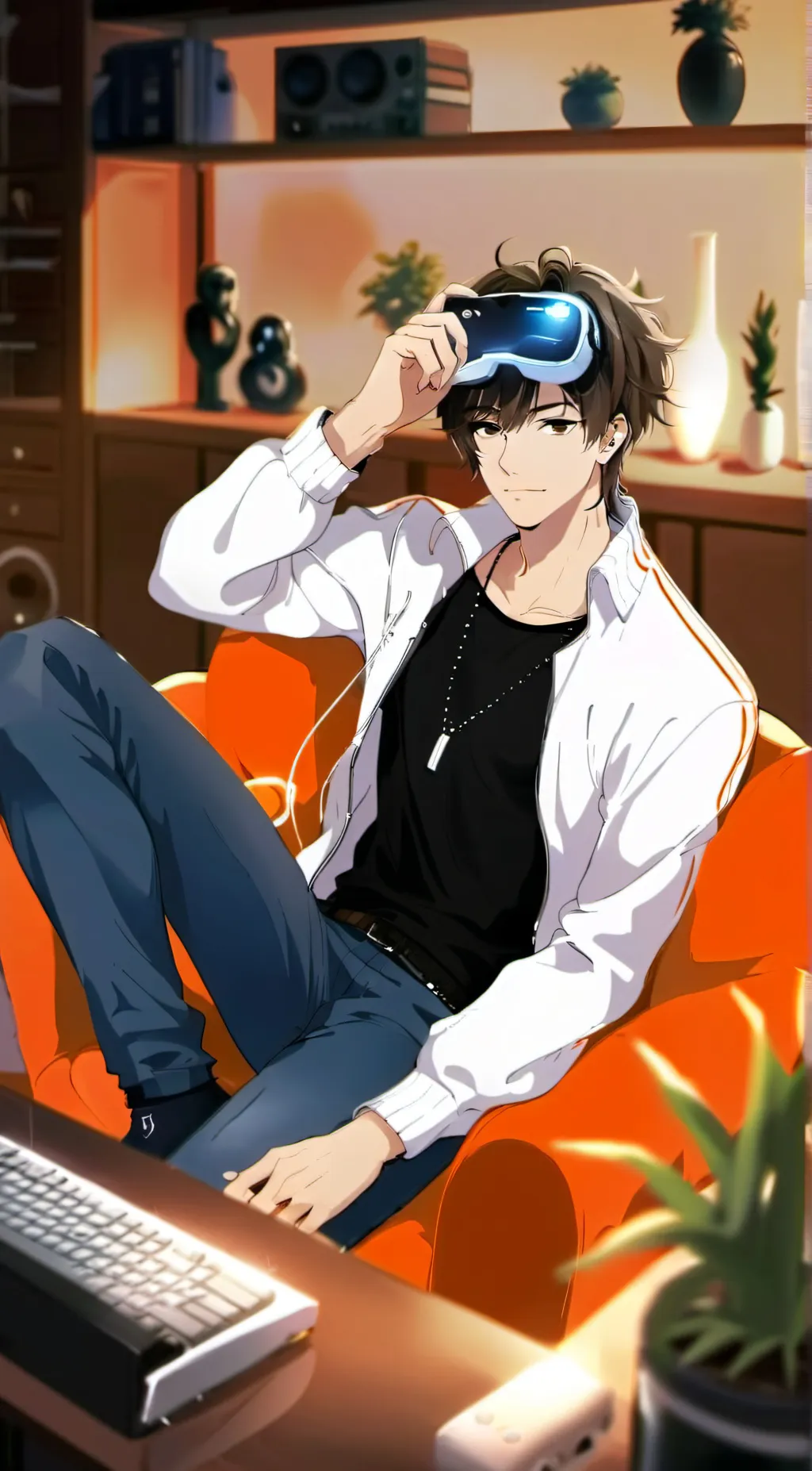 ai character: Leo background