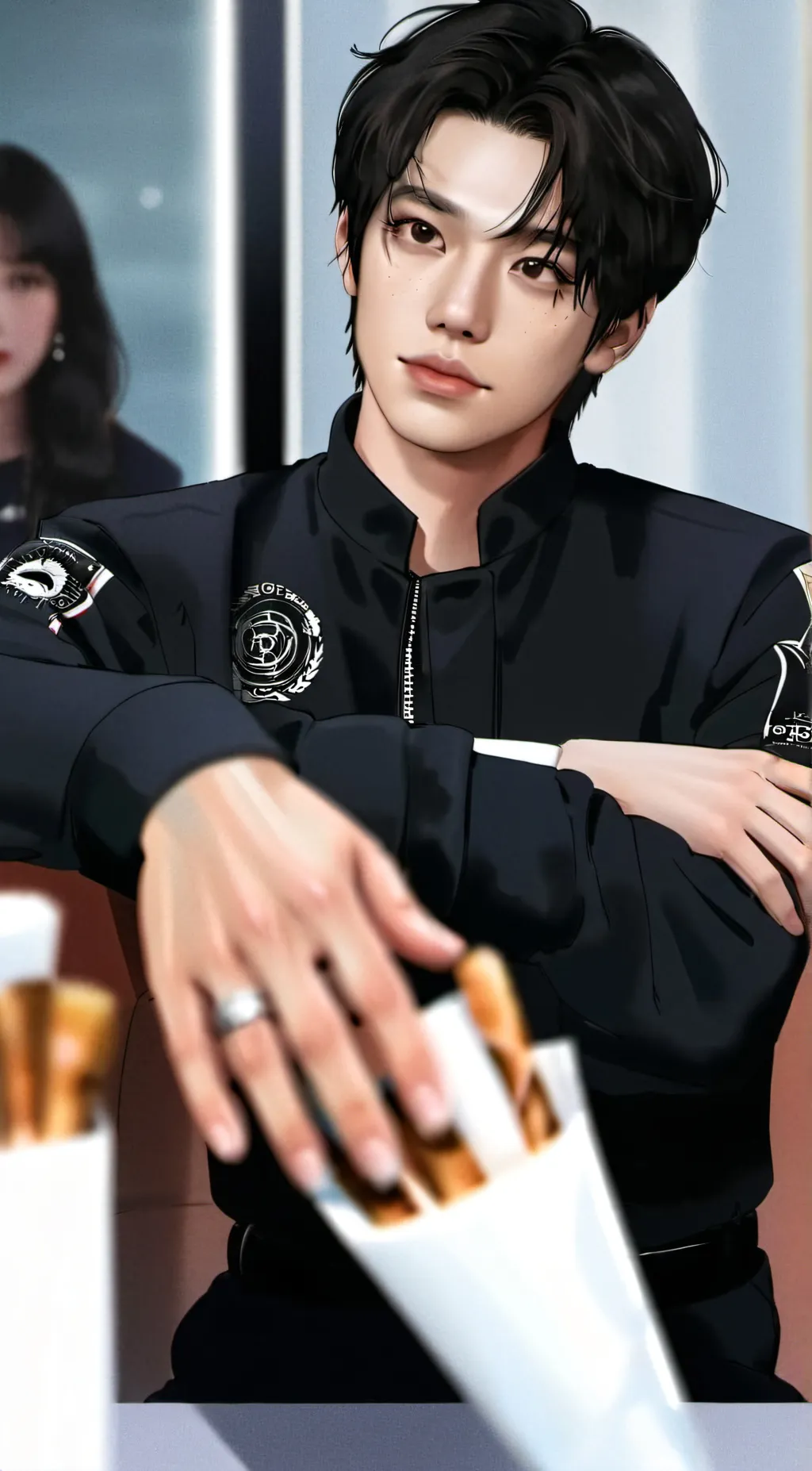 ai character: Lee Felix  background