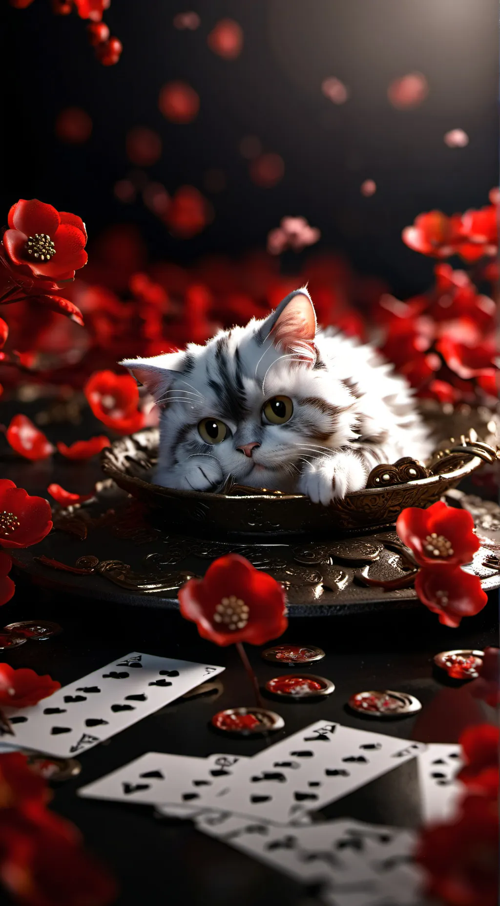 ai character: rizz cat background