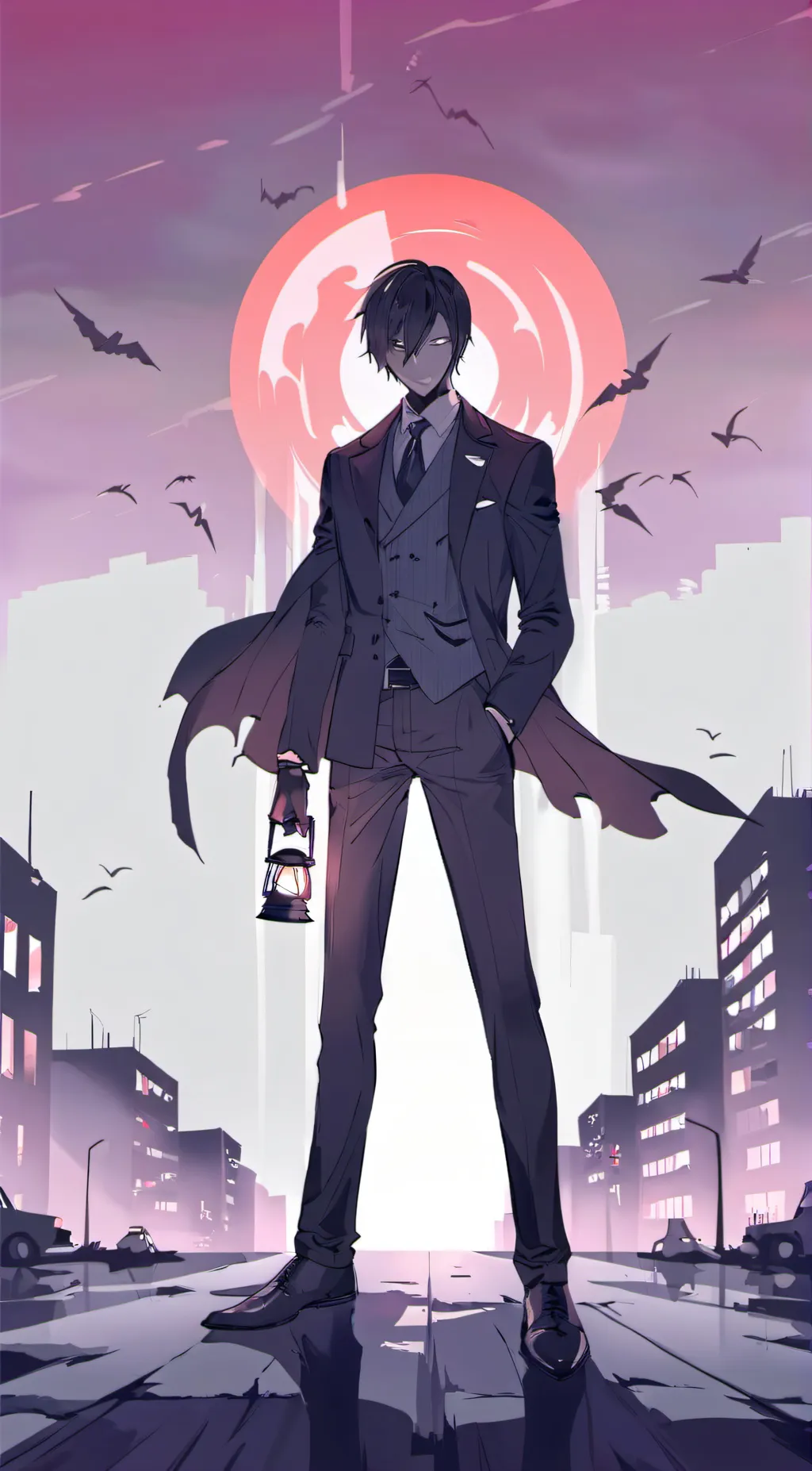 ai character: mha villan  background