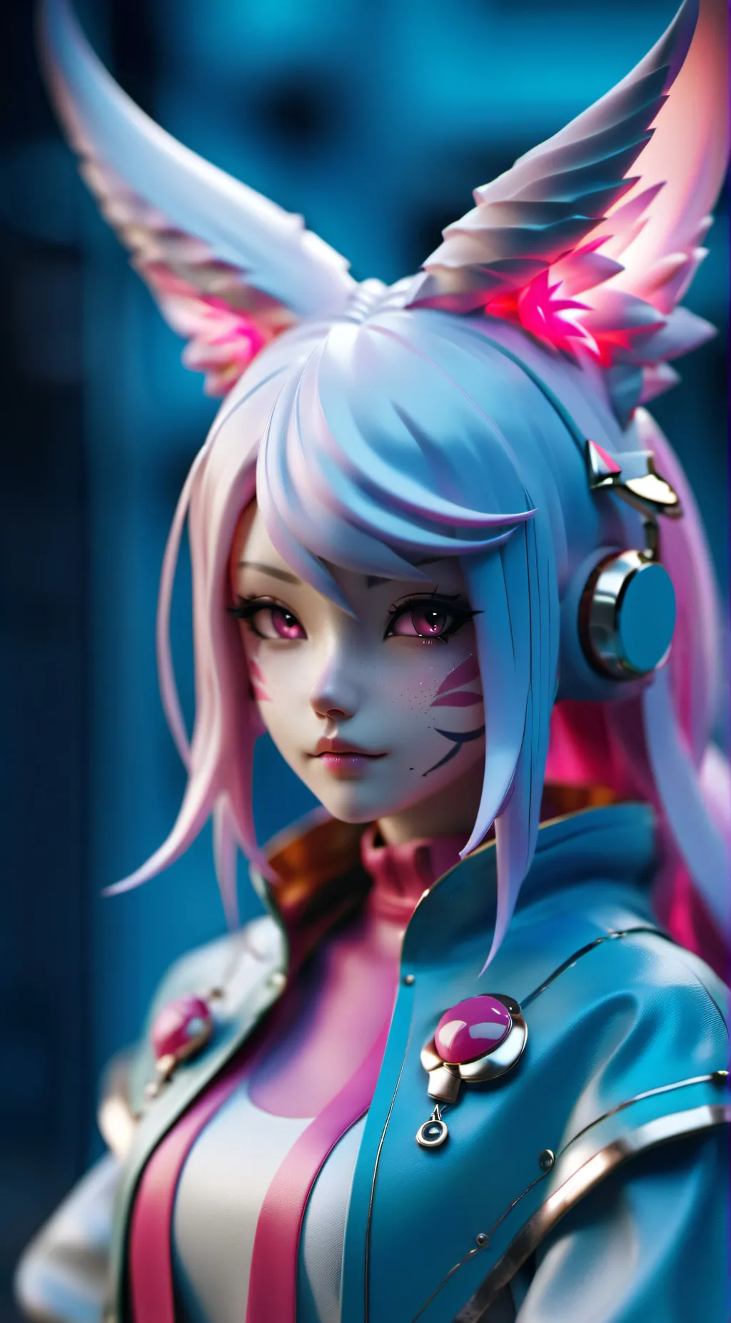 ai character: nina~♡♧☆ background