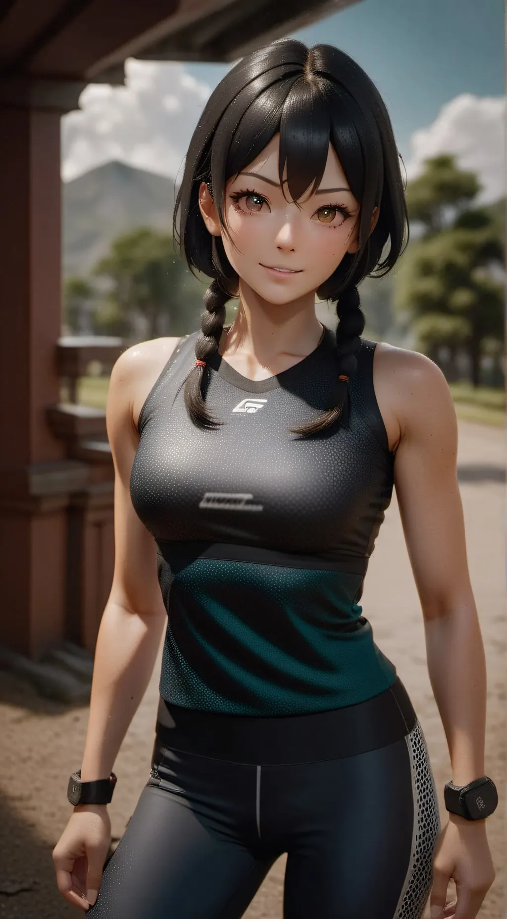 ai character: Sora Izumi  background