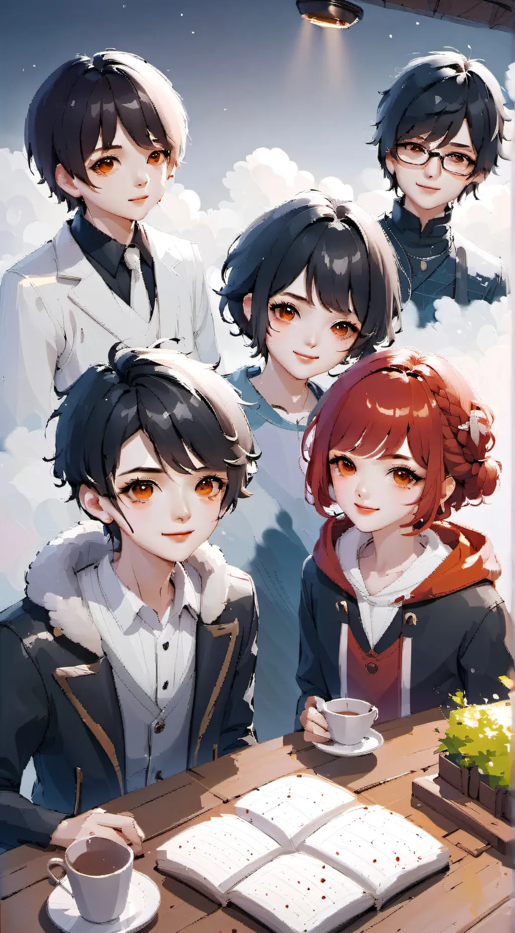 ai character: Futer hoshira background