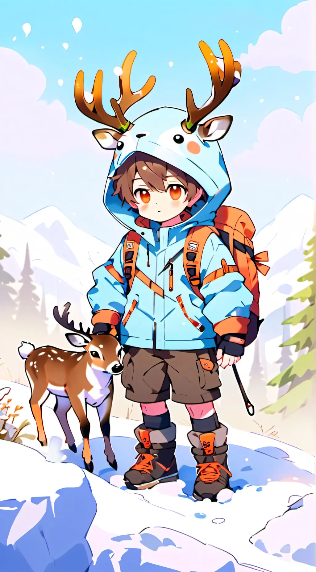 ai character: Burle (as a kid) background