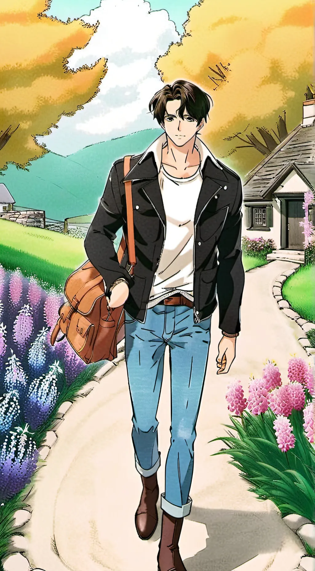 ai character: Jack Senpai  background