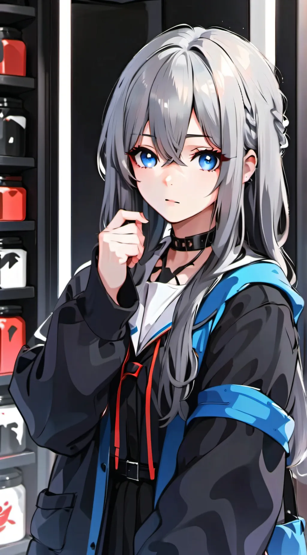 ai character: Ashley  background