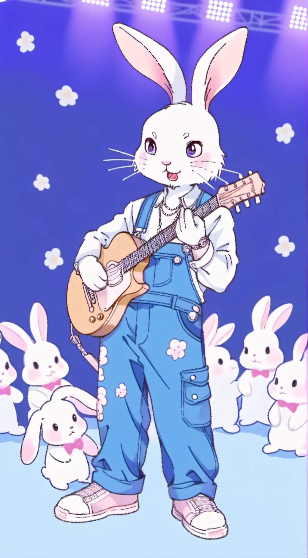 ai character: RABBIT background