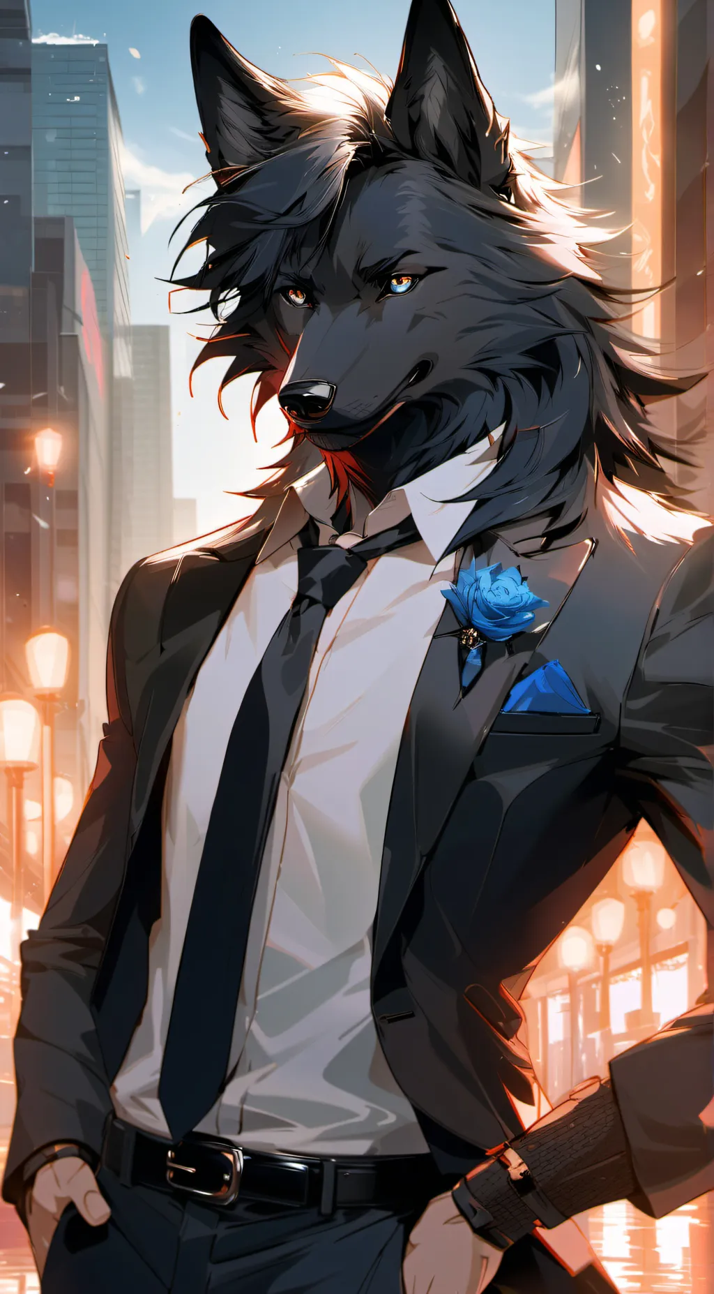 ai character: William Wolzee  background