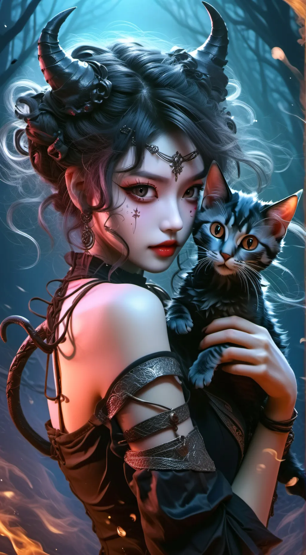 ai character: bakugo  background