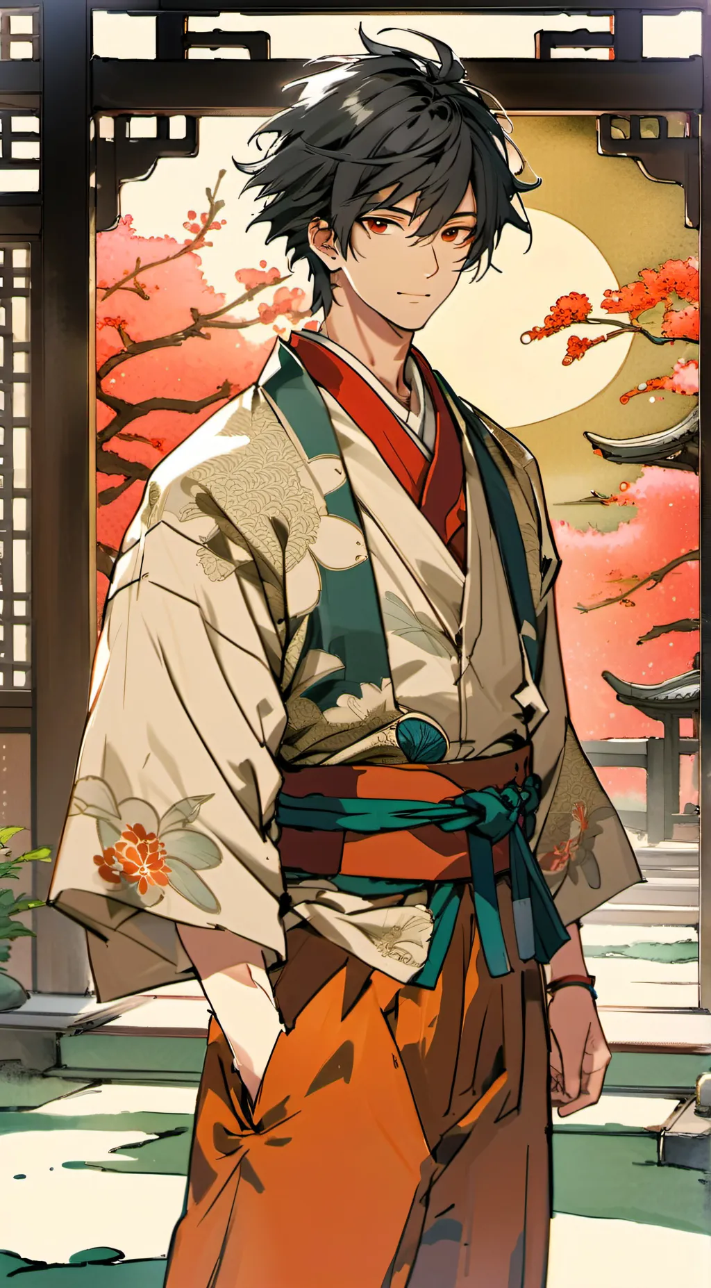 ai character: Kenji Ichida background