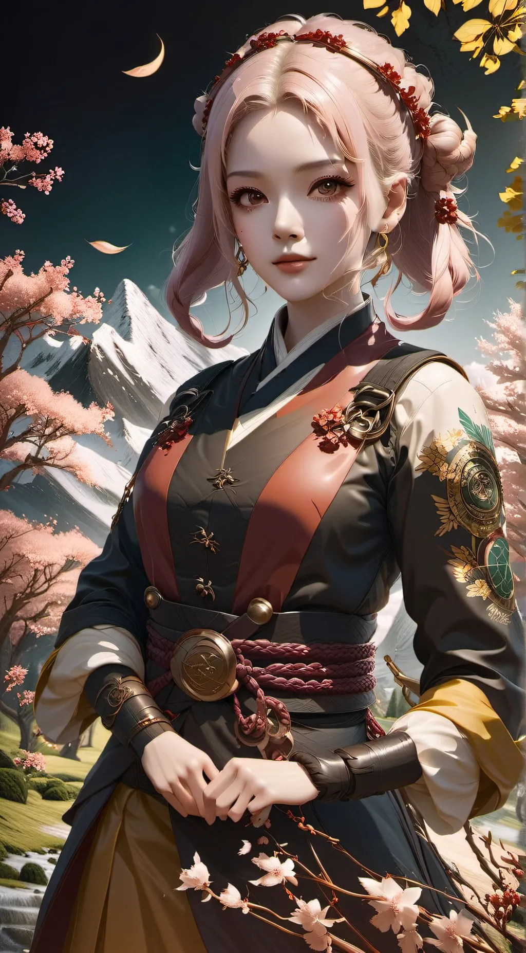 ai character: sakura background