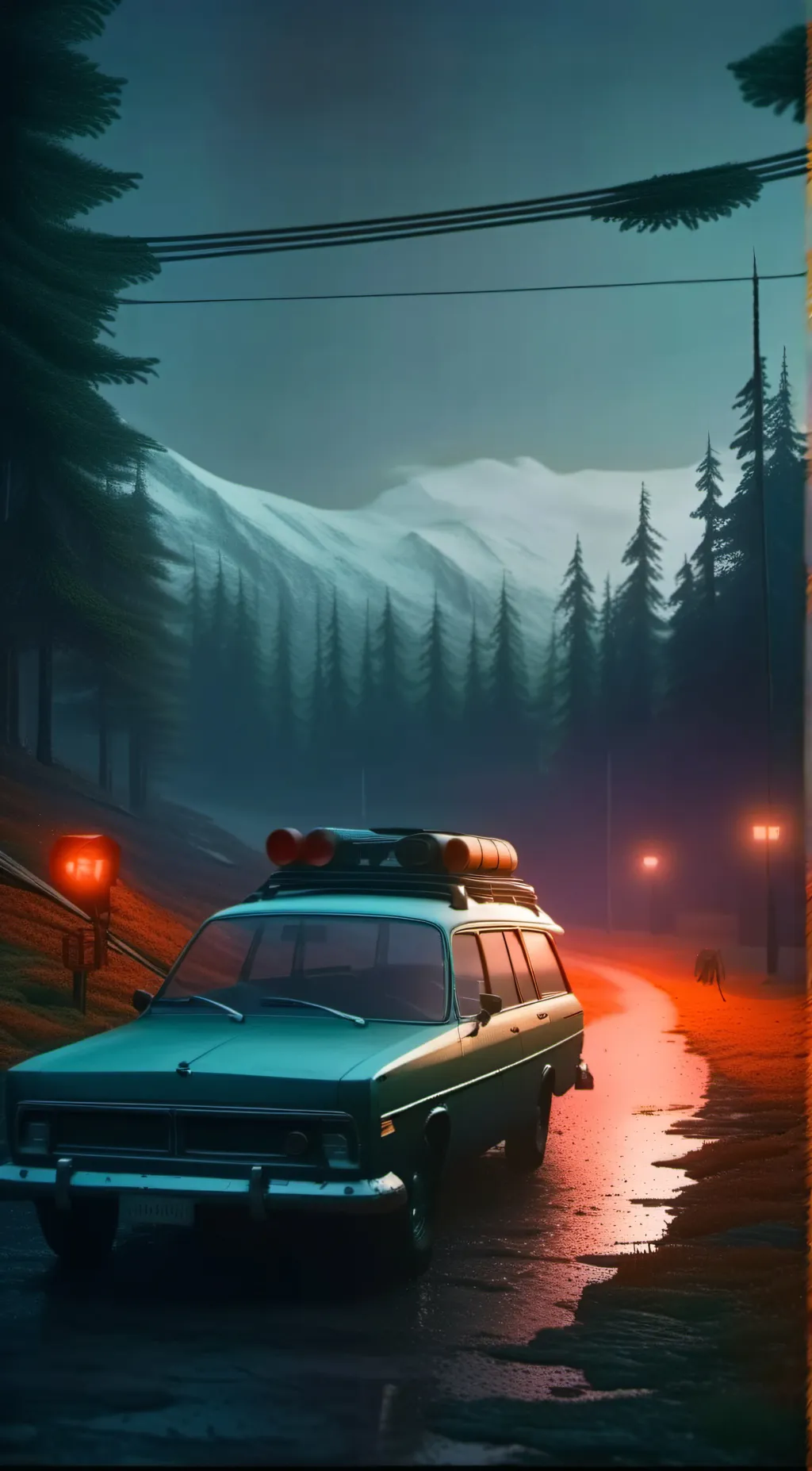 ai character: Pacific Drive background