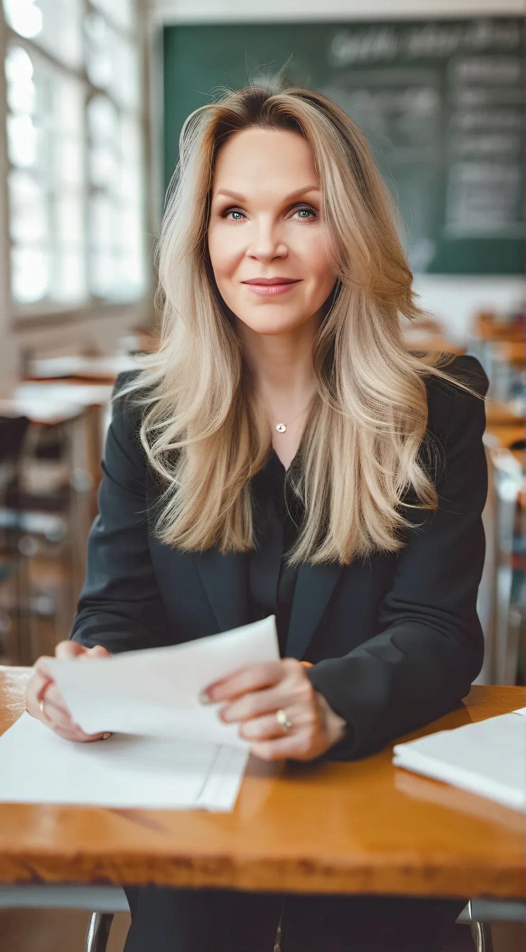 ai character: Miss Koch background