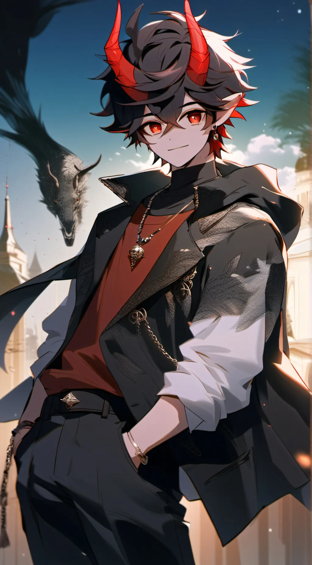 ai character: -Andrew- background