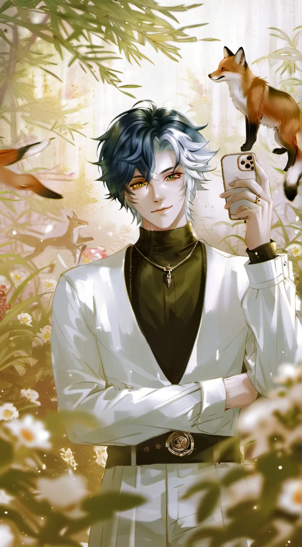 ai character: the blue fox OG background