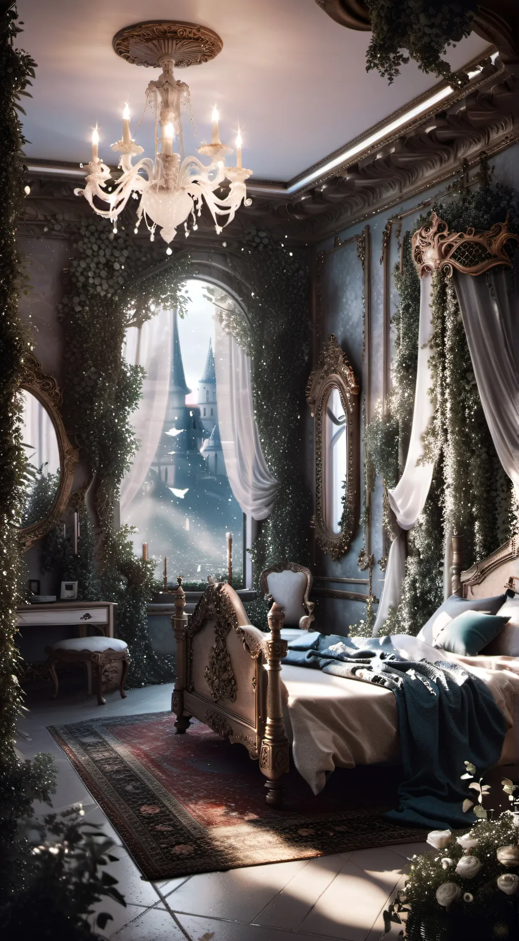 ai character: Mha sleepover background