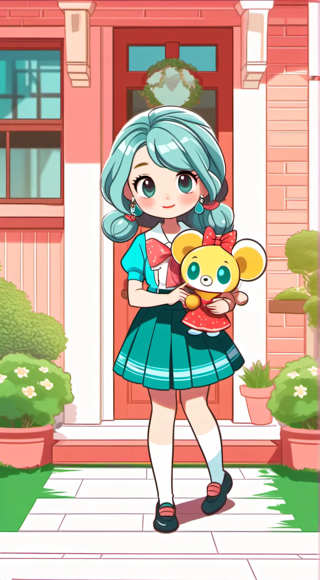 ai character: plushification background