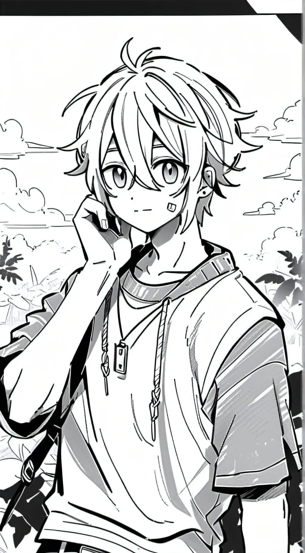 ai character: ash background