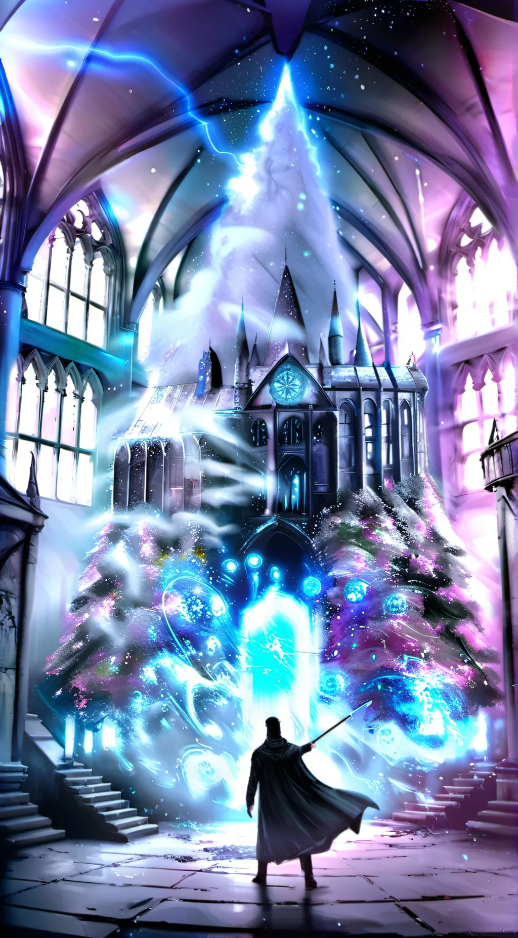 ai character: Hogwarts  background