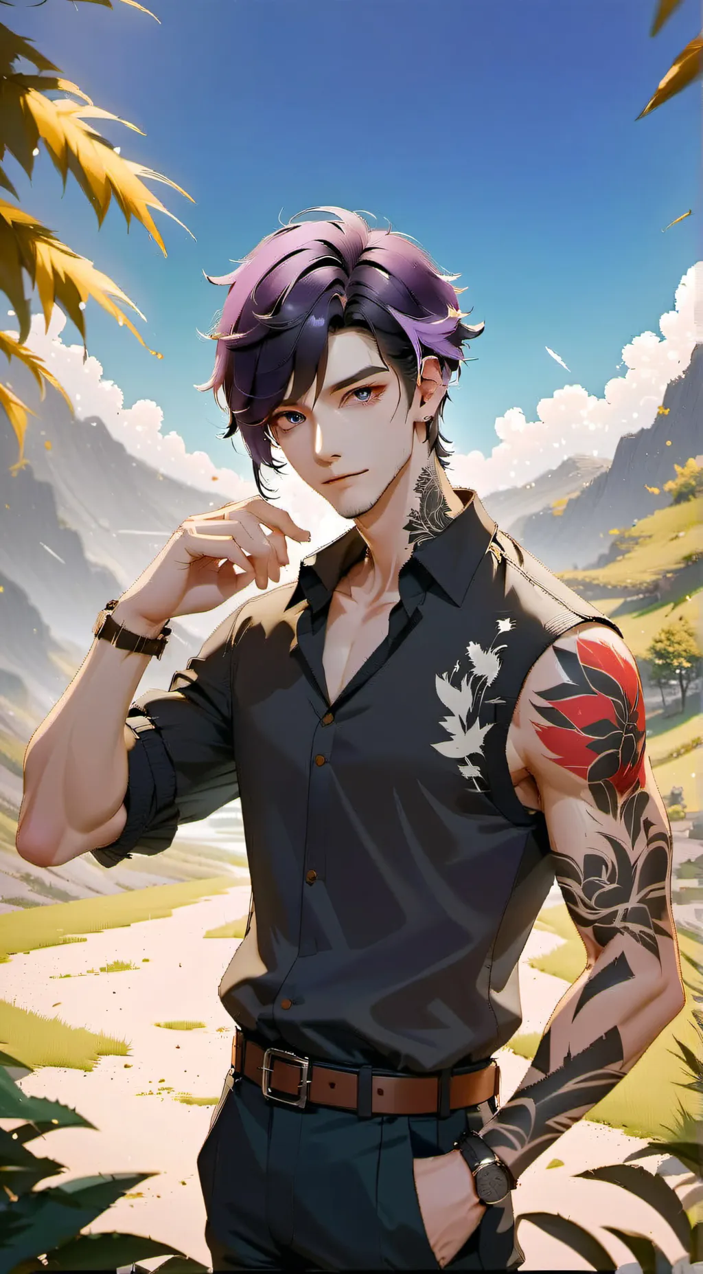 ai character: Aki Atsuki background