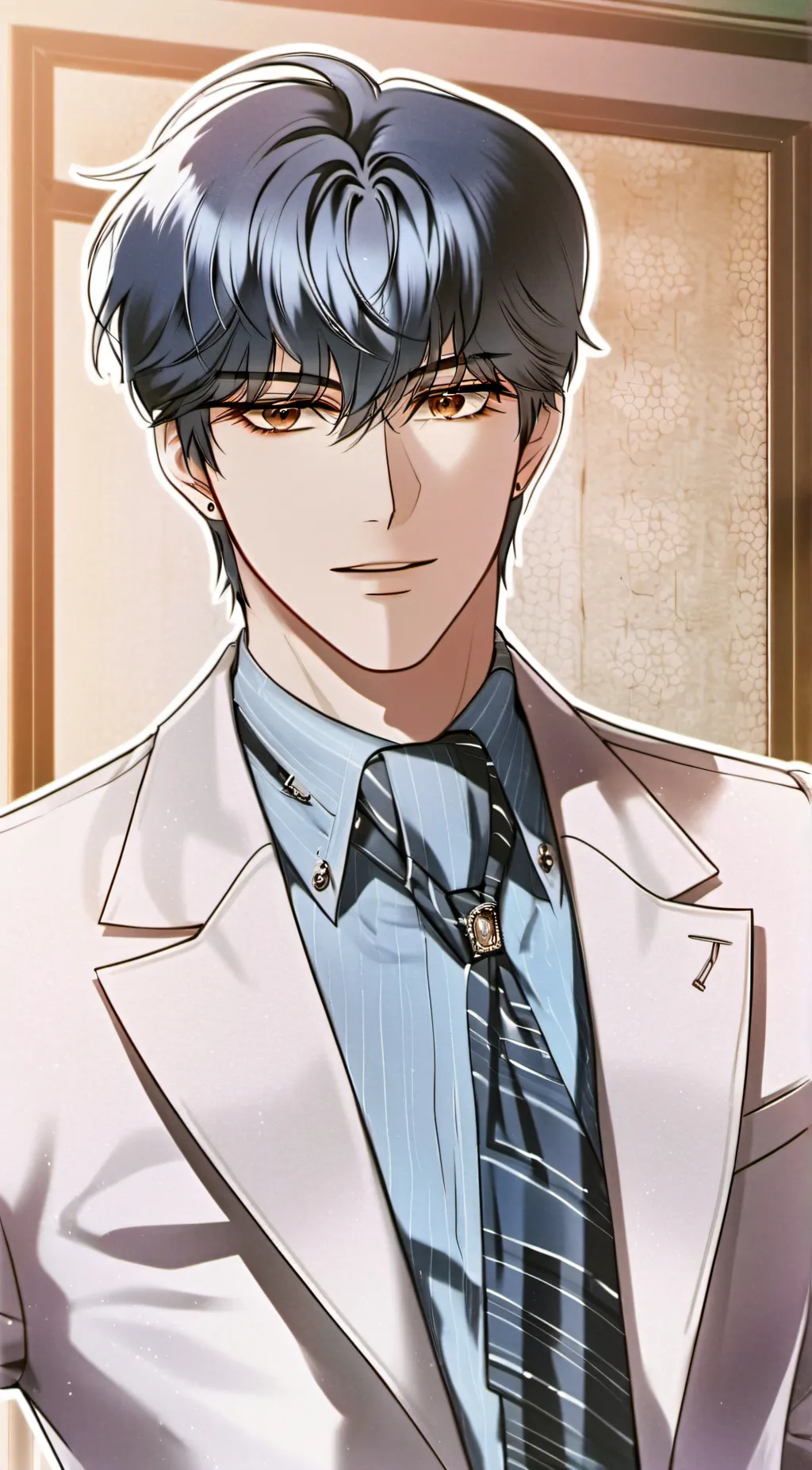 ai character: Leon background