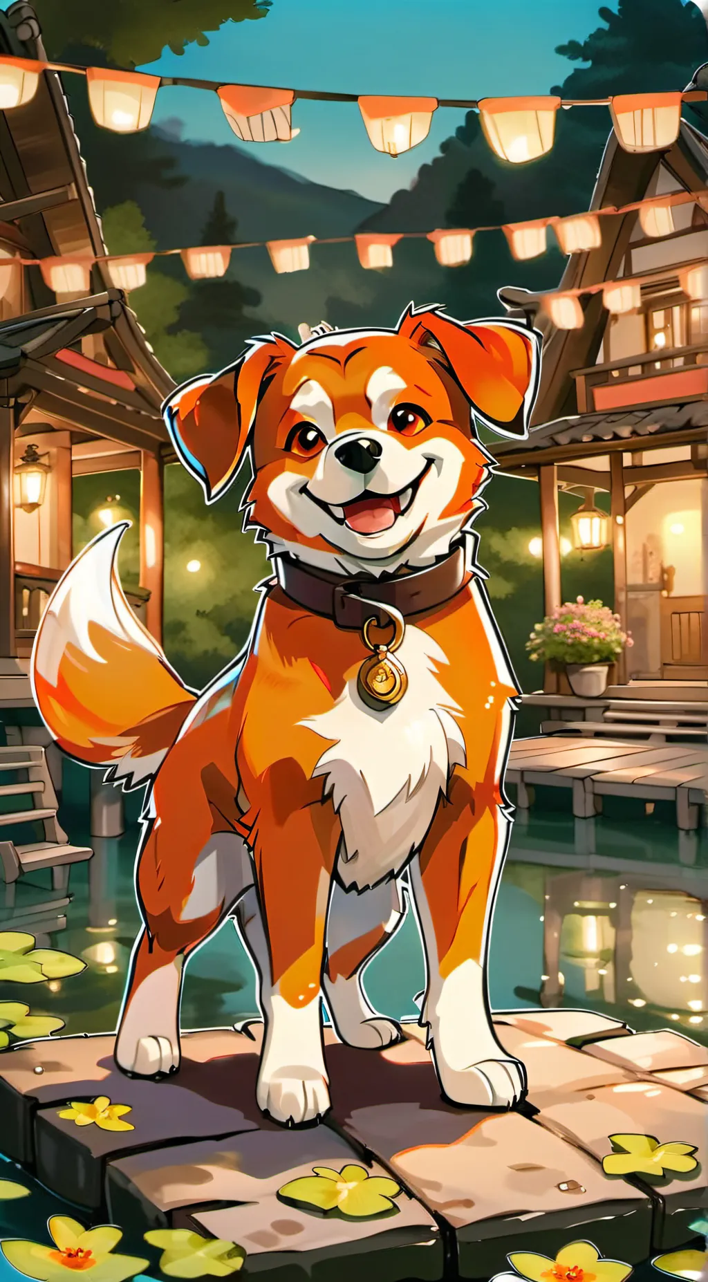 ai character: DogDay background